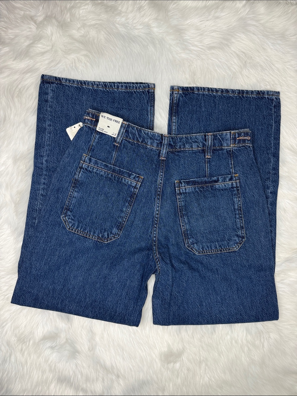 🆕 Free People Palmer Wide Leg Cuffed Jean size 28 - Picture 9 of 14